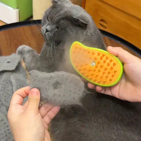 Cepillo Vapor Mascotas - Desenreda, Masajea e Hidrata - Spa en Casa 🐾✨