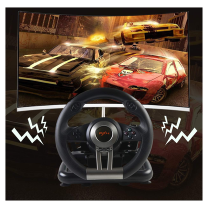 Volante Gamer PNX con Pedales + Palanca 🏁
