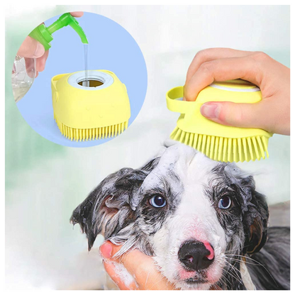 Cepillo Jabonero Masaje para Mascotas 🐾