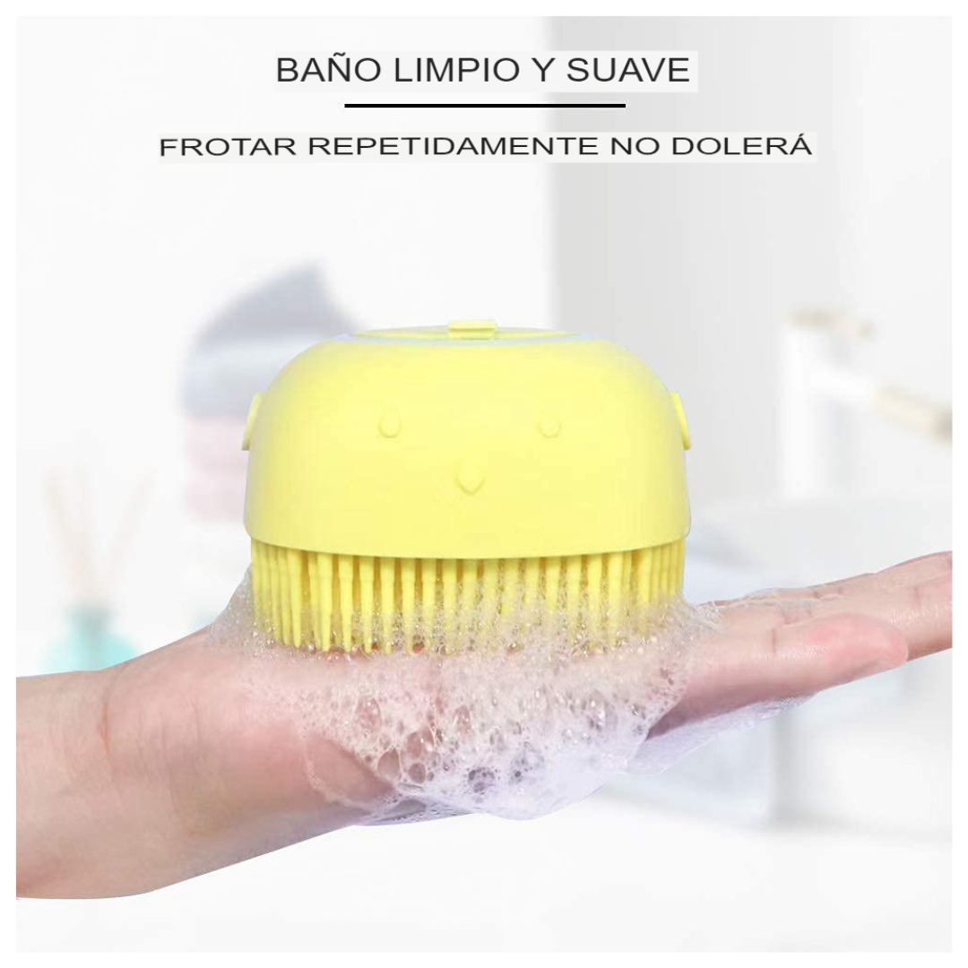 Cepillo Jabonero Masaje para Mascotas 🐾