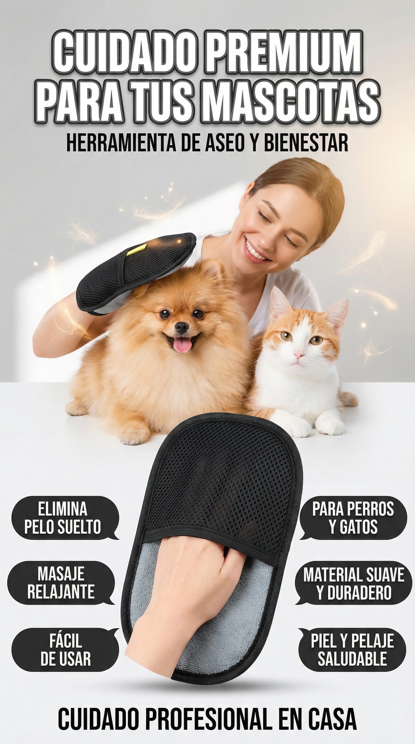 Quita todo el pelo en segundos - Guante Full Removedor. Envió gratis !!!