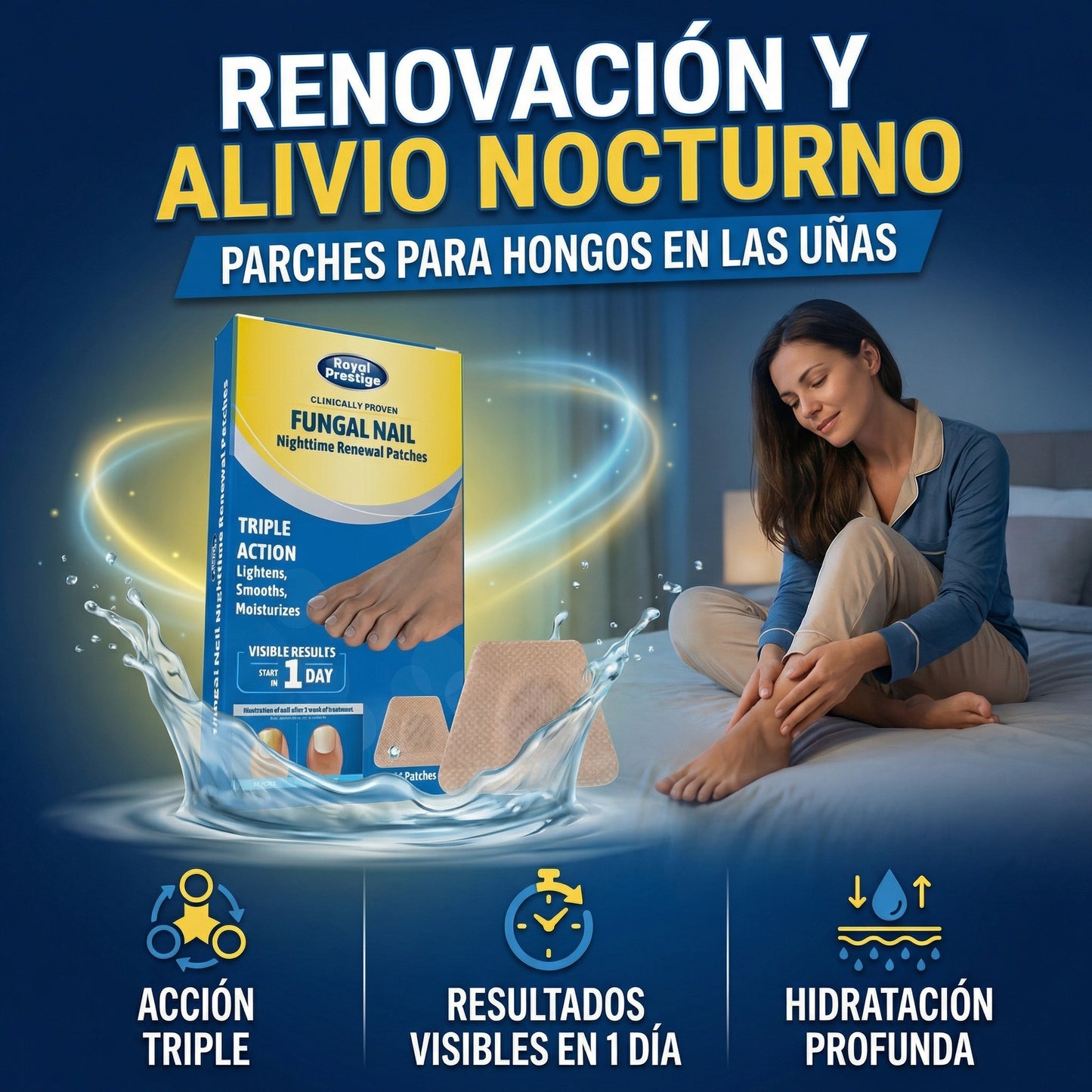 ✨Parches Antihongos la Solución para tus Uñas 3x1. 48 Unidades