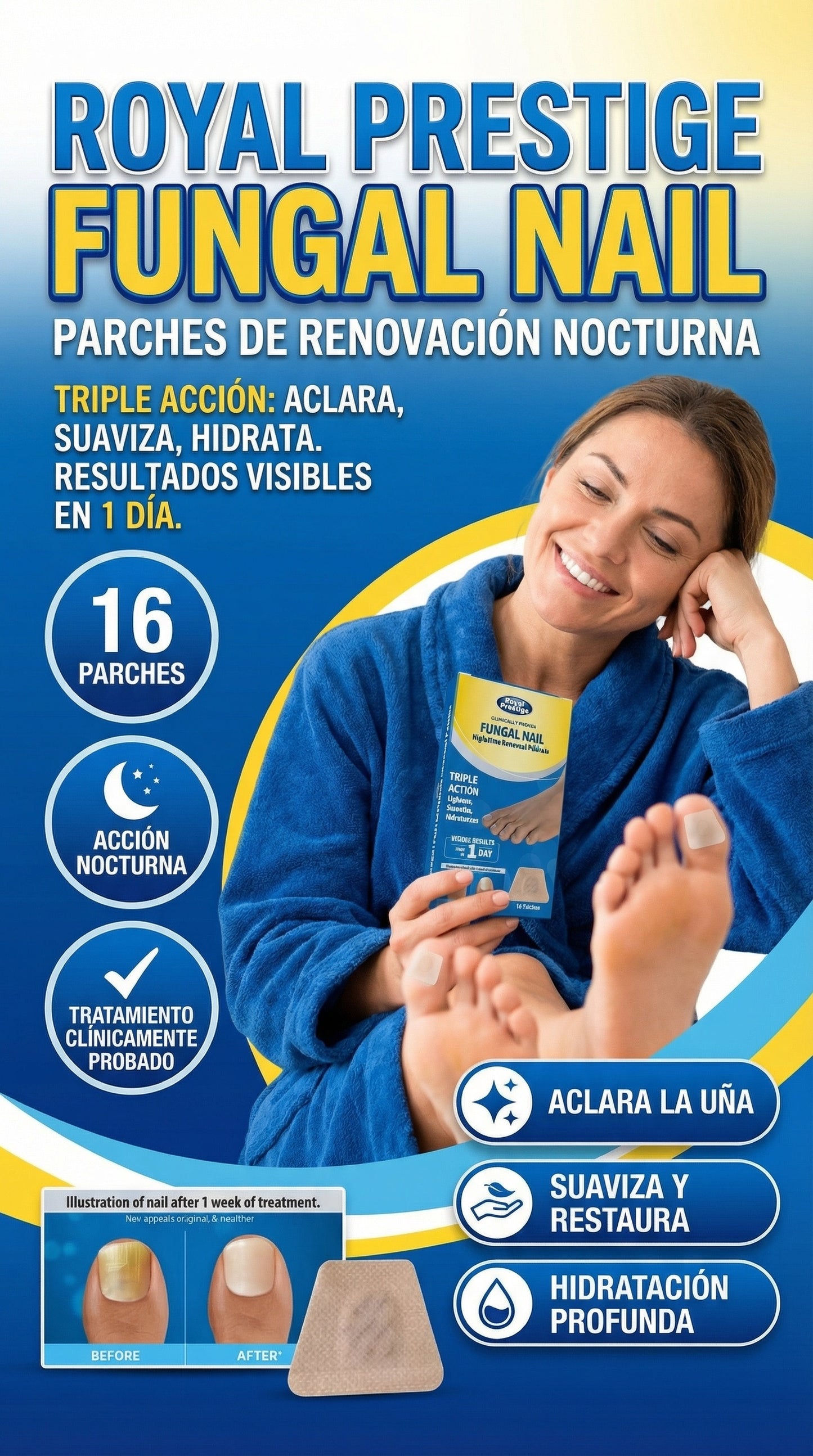 ✨Parches Antihongos la Solución para tus Uñas 3x1. 48 Unidades
