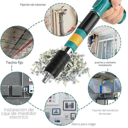 PISTOLA DE CLAVOS PORTATIL + 💥100 CLAVOS DE REGALO💥