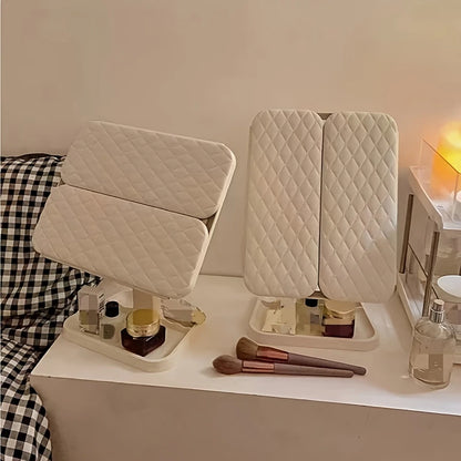 ✨ Espejo de Maquillaje LED Plegable ✨