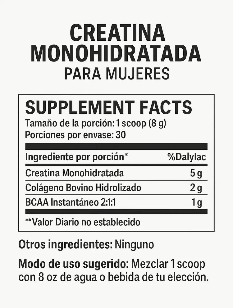 🌟Creatina Monohidratada | Rendimiento + Recuperación + Tonificación 240gr🌟