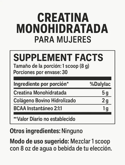 🌟Creatina Monohidratada | Rendimiento + Recuperación + Tonificación 240gr🌟