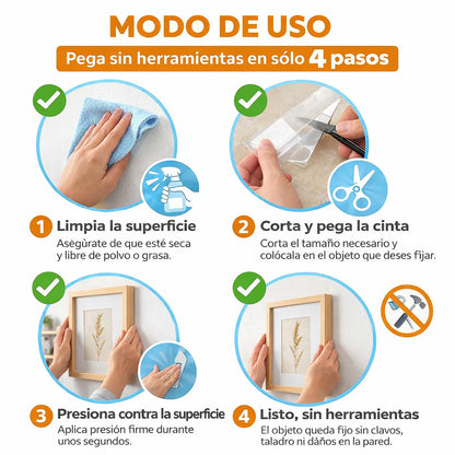 ✨ Cinta Nano La Solución para Fijar Sin Dañar  3X1 ✨