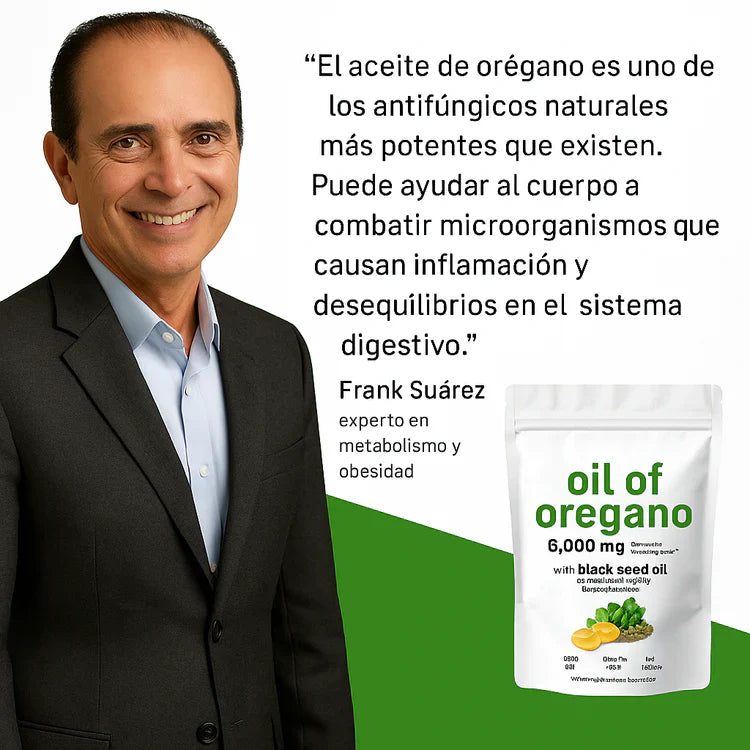 Aceite De Orégano + Semilla Negra Natural™- Escudo Natural 100% Bienestar desde adentro. 60 caps.