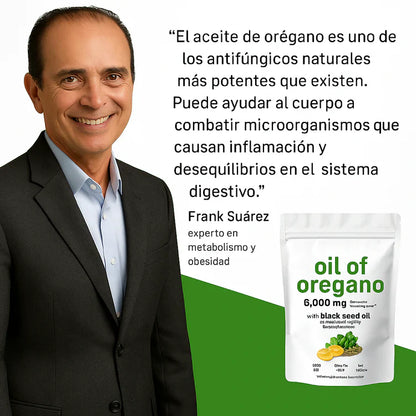 Aceite De Orégano + Semilla Negra Natural™- Escudo Natural 100% Bienestar desde adentro. 60 caps.