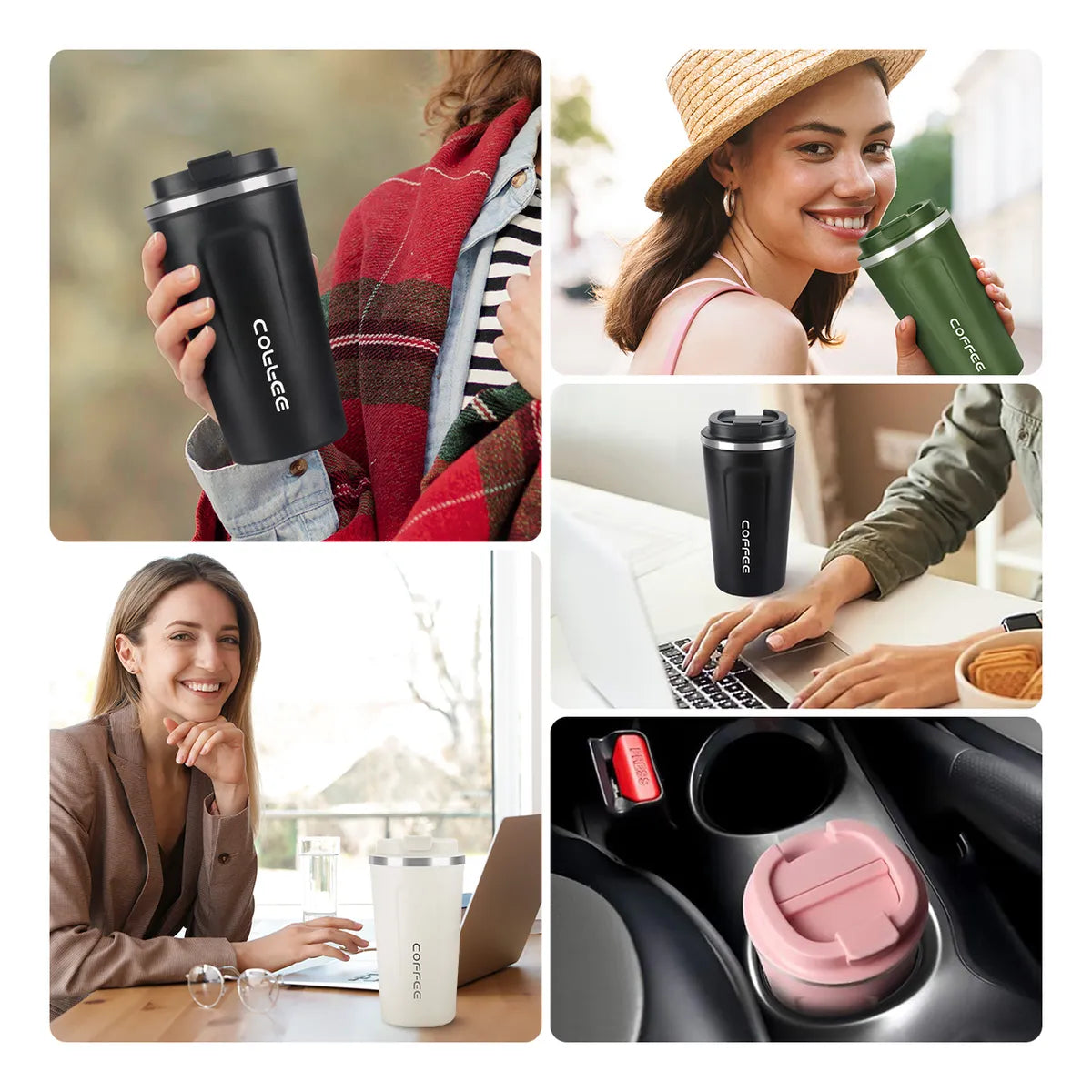 Vaso Térmico Acero Inoxidable 510ml - Mantiene Calor 6 Horas | SensuFit