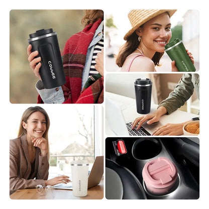 Vaso Térmico Acero Inoxidable 510ml - Mantiene Calor 6 Horas | SensuFit