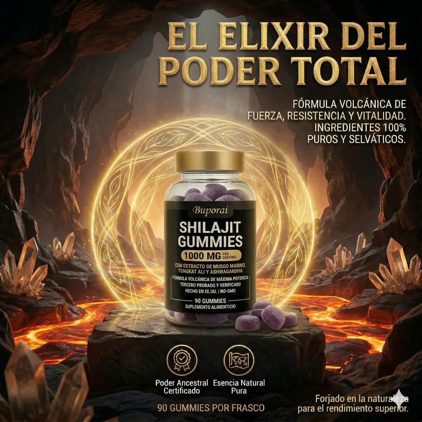 ⚡ Gomitas Shilajit - Energía Natural que Impulsa Tu Día 💪