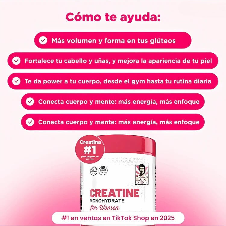 🌟Creatina Monohidratada | Rendimiento + Recuperación + Tonificación 240gr🌟