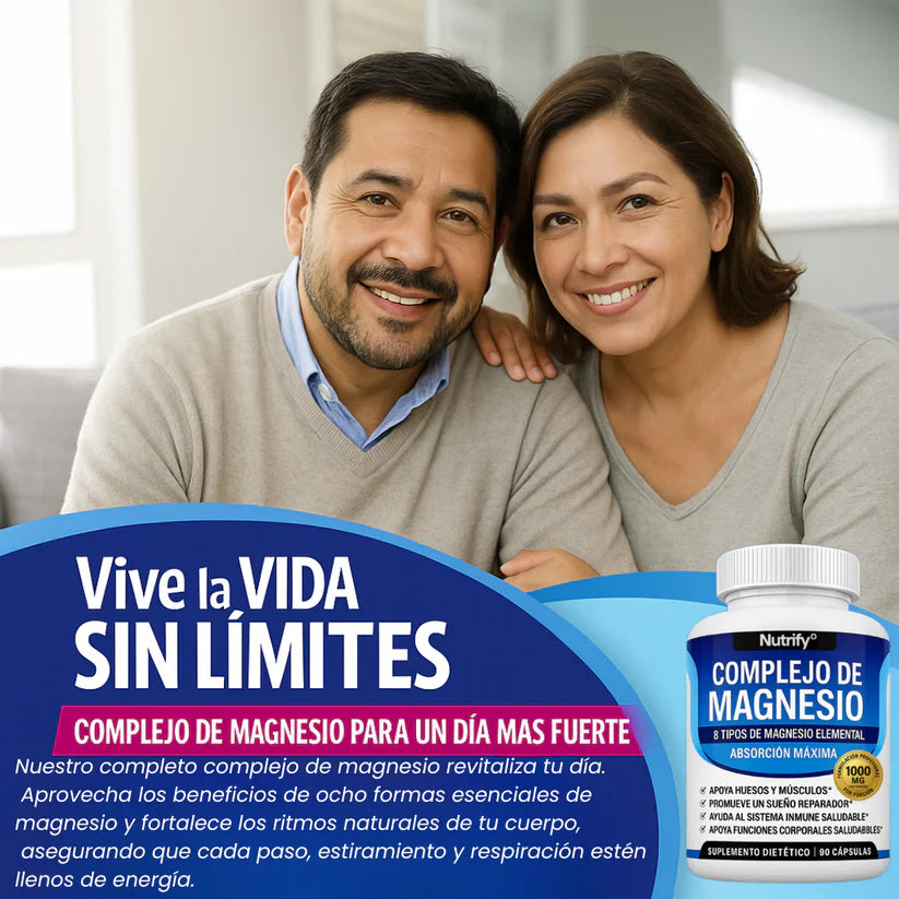 ✨8 tipos de magnesio en 1 fórmula Magnesio Complex 600MG