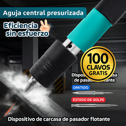 Aguja central presurizada con logo 100 clavos gratis