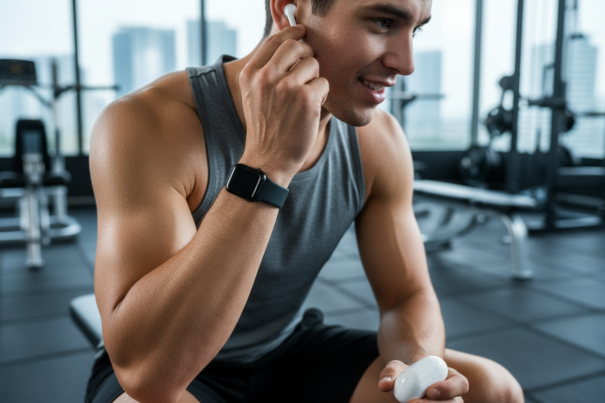 AirPods Pro 2 en gimnasio