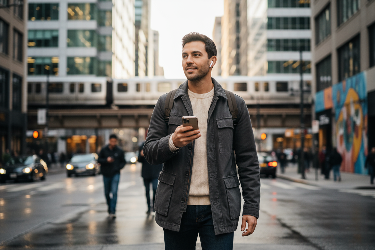 AirPods Pro 2 en uso urbano