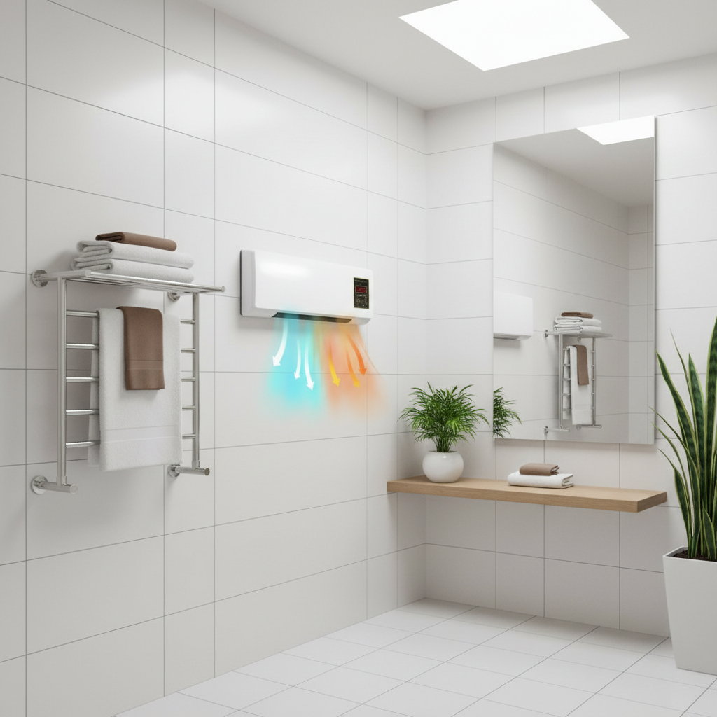 Calefactor en baño