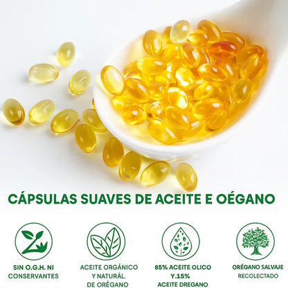 Aceite De Orégano + Semilla Negra Natural™- Escudo Natural 100% Bienestar desde adentro. 60 caps.
