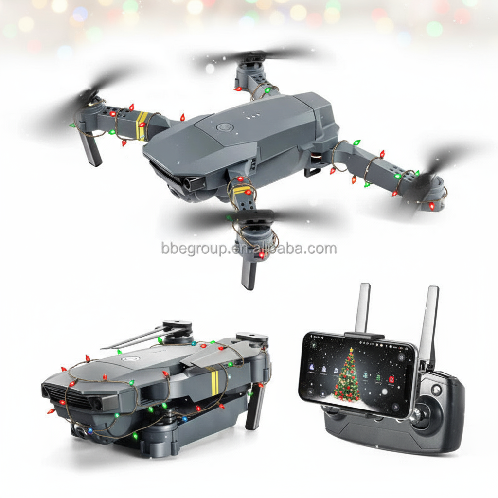 Dron 4K en vuelo navideño