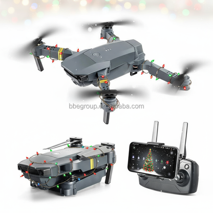 Dron 4K en vuelo navideño