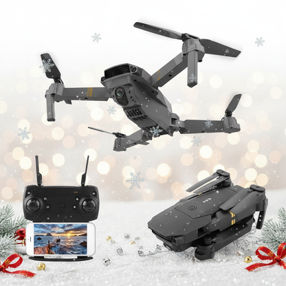 Dron 4K vista dinámica navideña