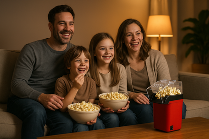 Familia real disfrutando noche de películas
