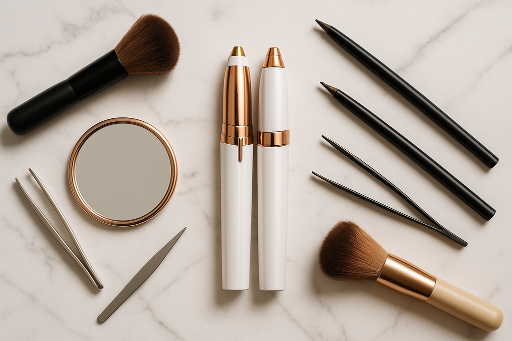 Flat lay belleza