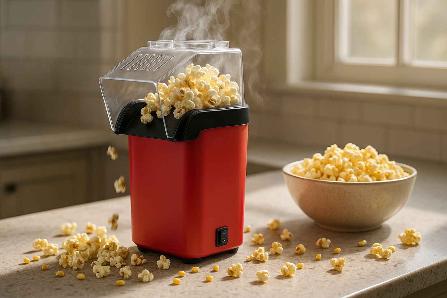 Fotografía realista de la máquina en cocina