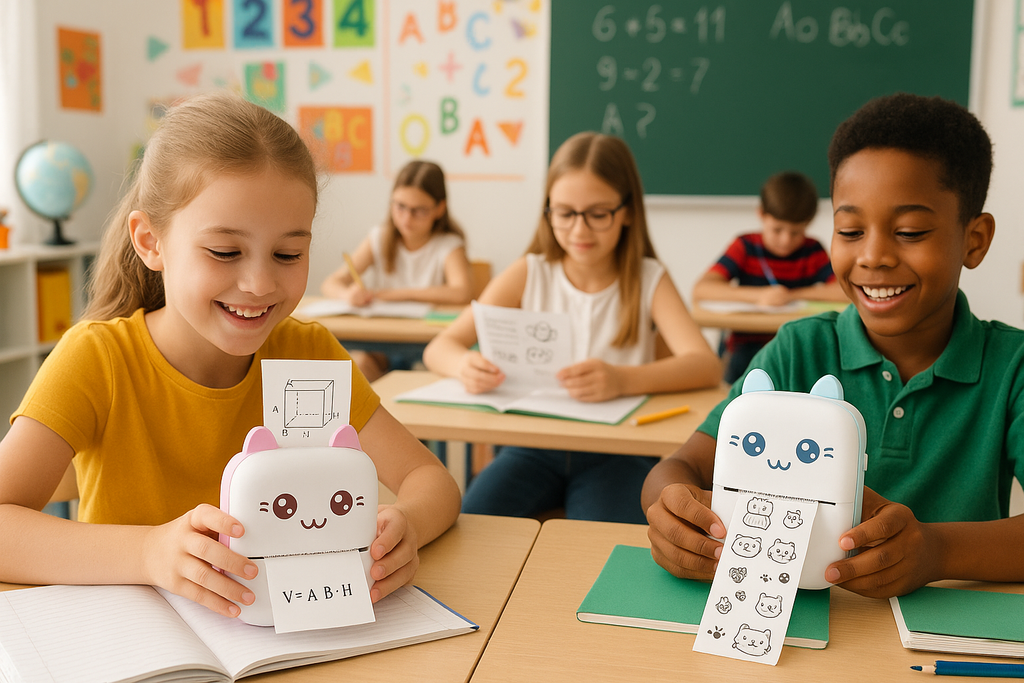 Más imágenes promocionales de la mini impresora