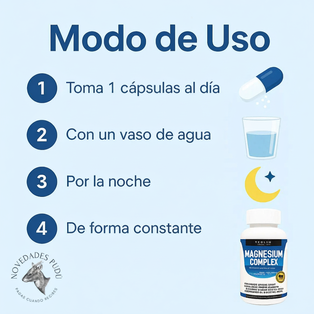 Modo de Uso Magnesium Complex