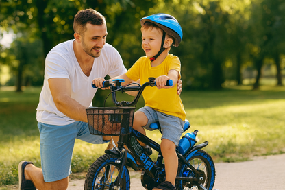 Momento familiar aprendiendo a andar