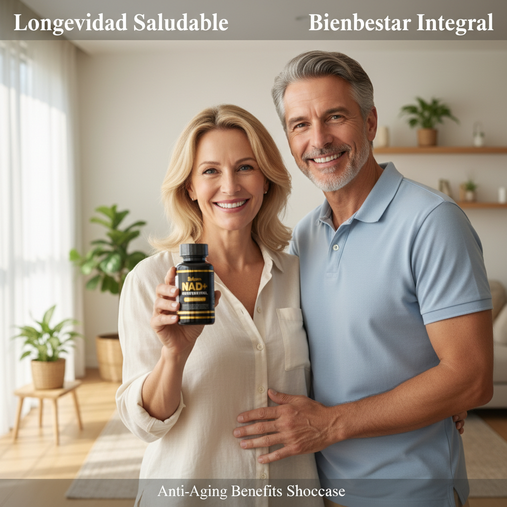 NAD+ Resveratrol - Energía Celular, Piel Radiante y Vitalidad Renovada | 60 Cápsulas
