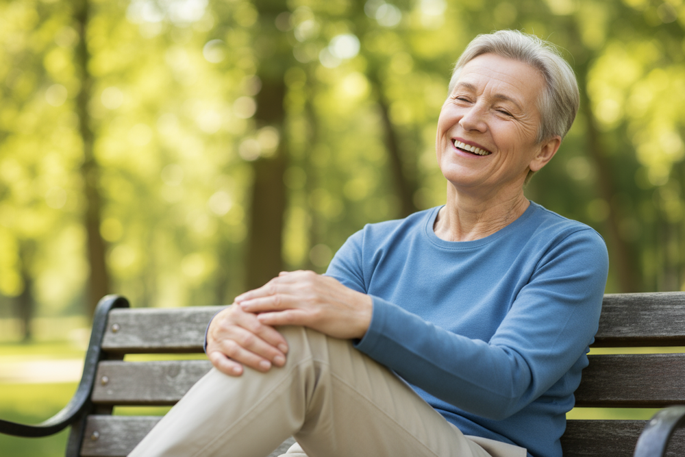 Persona adulta sin dolor