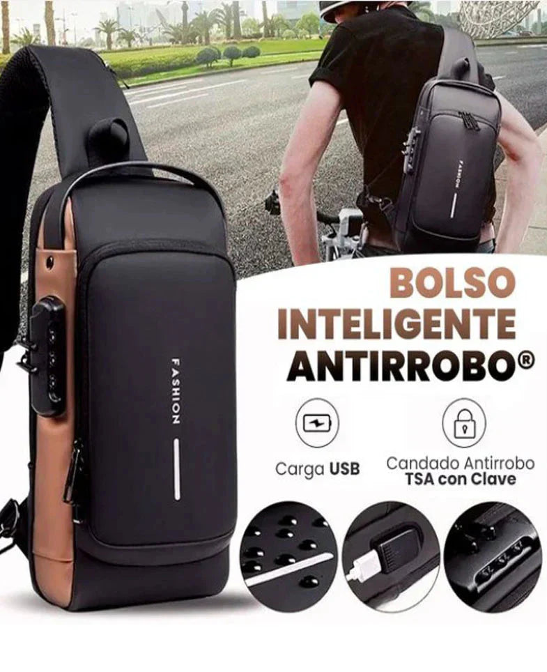🔑"¿Miedo a los Robos? Bolso Antirobo con Cerradura y USB - Tu Solución de Seguridad"