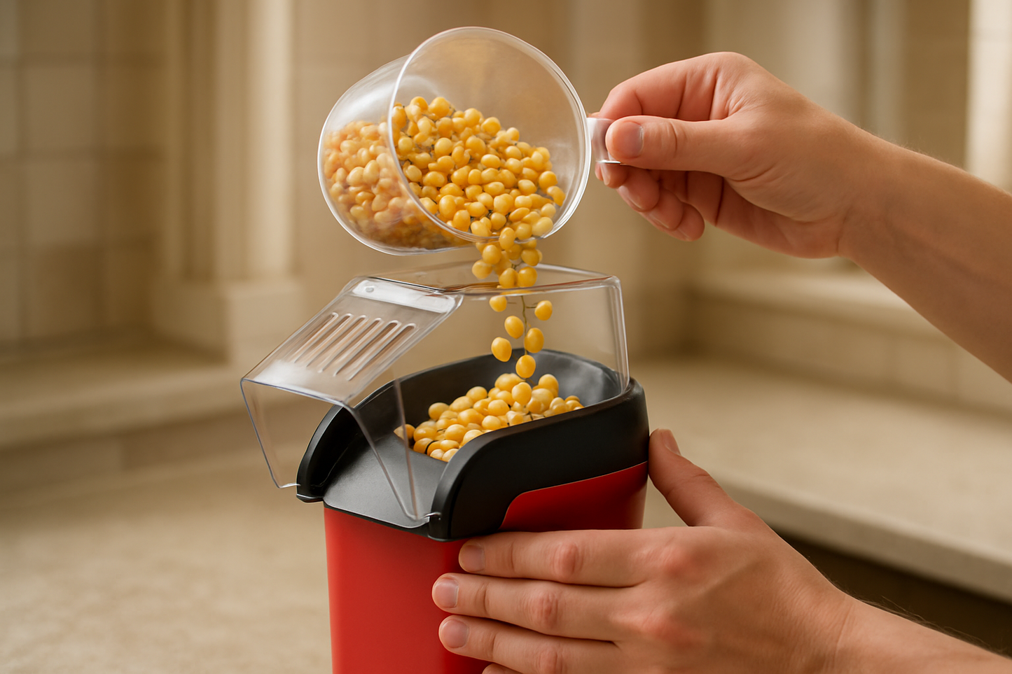 Proceso fácil - agregando maíz