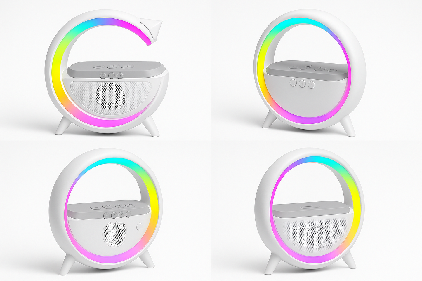 "Lámpara Mesa Inteligente con Carga Inalámbrica y Bluetooth Chile"💡🎶