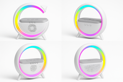 "Lámpara Mesa Inteligente con Carga Inalámbrica y Bluetooth Chile"💡🎶