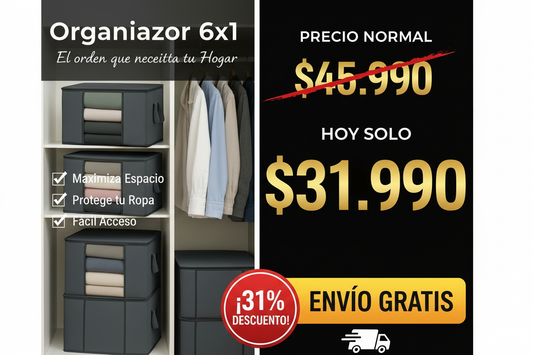 Publicidad horizontal Organizador 6x1