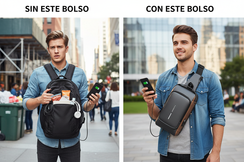 Sin Este Bolso vs Con Este Bolso