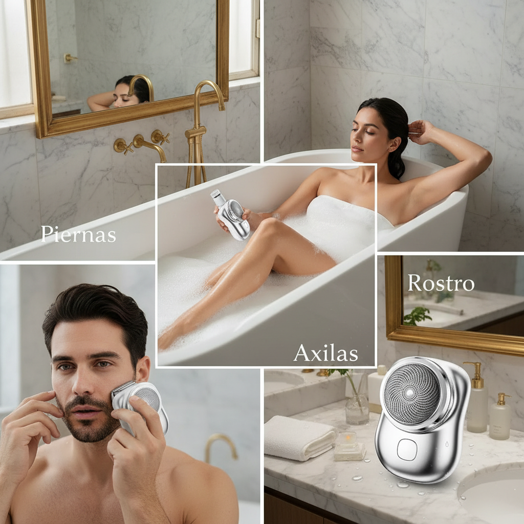 Usos: Piernas, Axilas, Rostro